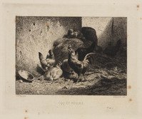 KG 14241
<br/>
De haan en de kippen
<br/>
<em>Jacques, Charles (1813 - 1894)</em>